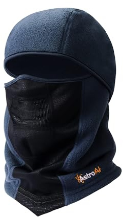 AstroAI Balaclava Ski Mask Winter Fleece Thermal Face Mask Cover for Men Women Warmer Windproof Breathable, Cold Weather Gear for Skiing, Outdoor Work, Motorcycling, Snowboarding, Blue-M, 21.5-23