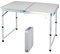 Tragbarer Aluminium-Klapptisch, 120 cm, für Party, Garten, Grillen, Camping, 3 verstellbare Höhe, Leichter Aluminium-Klapptisch für Outdoor-Picknick, Kochen, Größe aufgeklappt: 120 x 60 x 70/62/55 cm