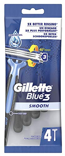 Gillette Blue3 Smooth Einwegrasierer, 4 Stück