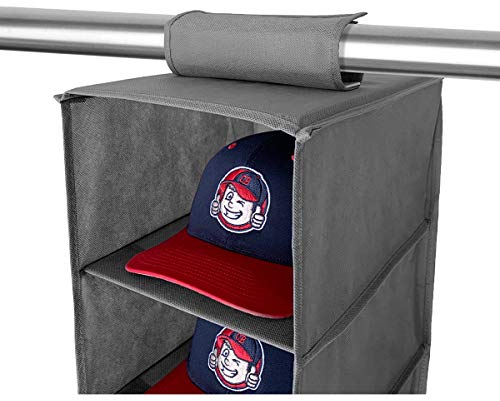 Cap Buddy Cap Regal Kappenhalter Grau Cap Halter passt perfekt im Kleiderschrank Wand oder Stange. Mützenaufbewahrung schützt deine Basecaps vor Staub und Dellen (Gray)