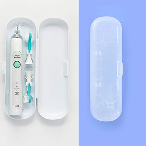 Ean [2er-Pack] zahnbürsten etui，Reiseschutzbox zur Aufbewahrung von elektrischen Zahnbürsten und Ersatzbürstenköpfen, Geeignet für Arbeits- und Geschäftsreisenelektrische Zahnbürsten-Reisebox