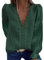 Onsoyours Femme Chemisier Femme Manches Longues T Shirt Dentelle Hauts Chemise Tee Shirt Blouse Tunique Couleur Unique C Vert XL