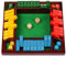 Coogam Schließ die Box Würfelspiel Holzbrett Mathe Zahlenspiel Family Pub Bar 1-4 Spieler mit 10 farbigen Würfeln für Erwachsene Kinder 3 4 5