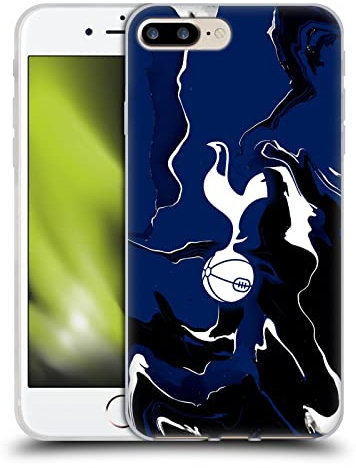Head Case Designs Offizielle Tottenham Hotspur F.C. Marmor Badge Gelhülle [Militärischer Schutzgrad] Kompatibel Mit Apple iPhone 7 Plus/iPhone 8 Plus Und Kompatibel Mit MagSafe