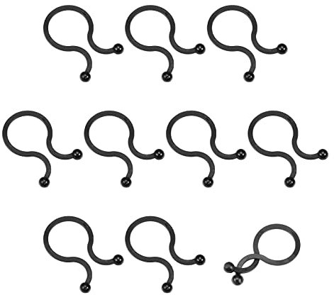 Rebower Twist Lock Cable Ties Wire Management, [for Keeping Wire Neat ] - Nylon / 0.87-inch / Black / 50 Pcs