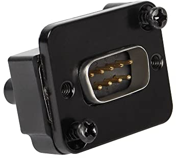 QIANRENON RS232 DB9 Panel Mount Adapter RS232 DB9 Female to Male Panel Socket Converter Coupler DB9 Panel Serieller Gender Changer, for Video Netzwerk Serial Communication