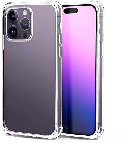 HS Case for iPhone 12, Anti-Scratch Shockproof Crystal Clear Non-Yellowing Bumper Phone Cover