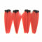 GRIPZO Drohne Zubehör. Propeller for SJRC F11 2.5 K/F11 4K Pro / F11S 4K PRO 3km Ersatzteil Zubehör Blätter (Color : Rood)