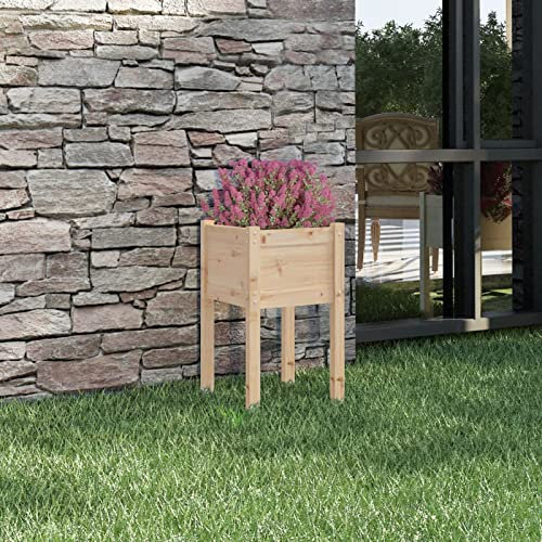 Camerina Jardinière d'extérieur 40x40x70 cm Bois de pin Massif,Jardiniere sur Pieds,Jardiniere Terrasse