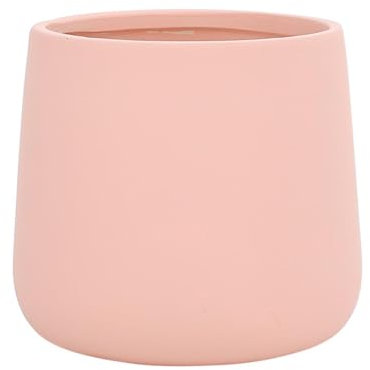 ESTINTENG Maceta de cerámica para suculentas de estilo nórdico, color crema simple, colorida y transpirable, planta verde, bola redonda, maceta de interior grasa y redonda pequeña, rosa, tamaño grande