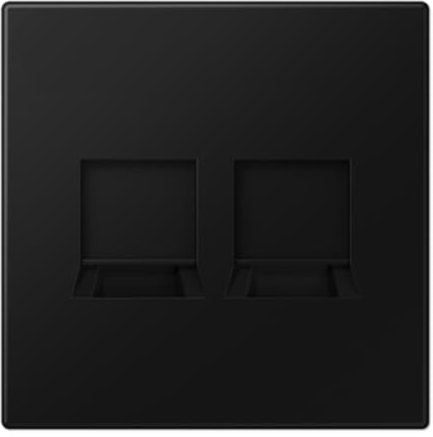 Modulare Jack 2 Steckdosen LS schwarz matt (Referenz: Jung LS1969-25WESWM)
