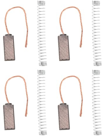Be In Your Mind 2 Pares de Escobillas de Carbón de Repuesto Compatible con Alternador Valeo PX602 PX60 092950 300722 92950 para Regulador de Alternador de Vehículo con Resorte de 15,4 X 6,4 X 4,6 Mm