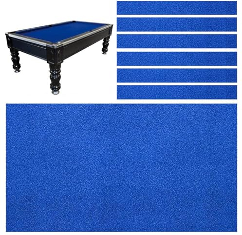 Snooker- und Billardtische, Premium-Stoffbezug, Ersatz-Set für Billardtische, Filz-Ersatz-Set mit 6 Bonus-Bodentüchern – langlebiges Indoor-Sportspiel – 2,1 m/2,4 m/2,7 m