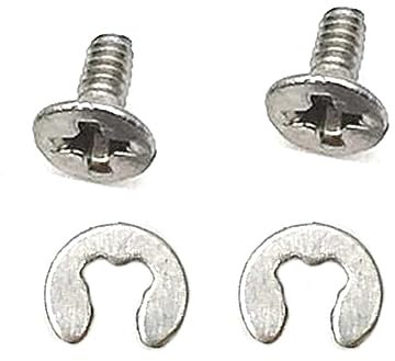 NOPOXA Lot de vis de réparation pour 3DS/LL/XL New 3DS/3DSLL/3DSXL Couvercle arrière de batterie Boulon sécurisé avec rondelle