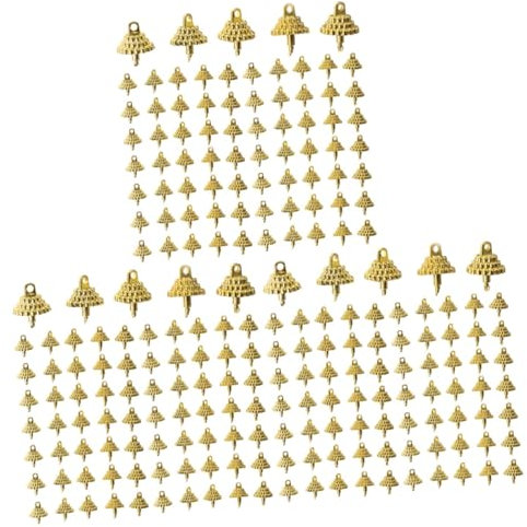 HEMOTON 3 Sätze Kugel Zubehör Weihnachtsbaum Partydekorationen Weihnachtskugel Kappen weihnachtsbasteln Weihnachts basteln Anhänger DIY Requisiten Weihnachtskugel Teile Plastik Golden