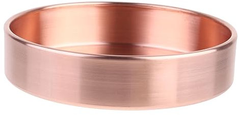 Holibanna Plateau De Rangement Décoratif Organisateur De Bijoux Cuivre Pur Pour Colliers Et Anneaux Utilisable Comme Assiette Pour Fruits Secs Parfait Pour Toutes Occasions