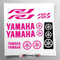 Aufkleber-Set kompatibel mit Tank und Motorradhelm | Basis transparentes Vinyl, einfache Anbringung, UV-Druck | Logo-Schriftzug | Stickersland® - R1 New von 2015 bis 2024 (Fuchsia - Pink)