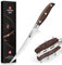 XINZUO 18,1cm Couteau à Filet Acier Inoxydable 1.4116 Allemand, Tranchant Couteau à Désosser pour Désosser le Poisson et la Viande, Couteau à Fileter Chef Professionnel -Poignée en Red Sandalwood