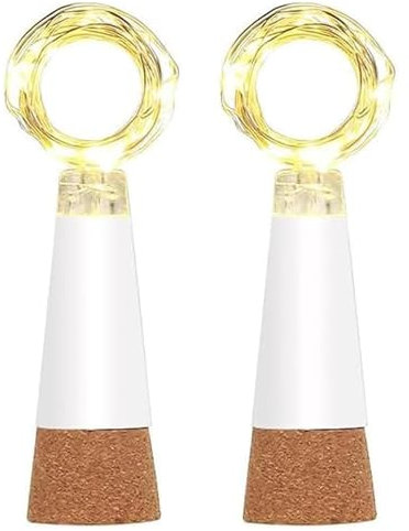 leegoal USB wiederaufladbare Lichterkette, 7 ft 20 LED Kupferdraht Lichter, Akku betrieben Wasserdicht Feuerfliegen‑Stil Ideal für Schlafzimmer Innen/Außen Hochzeit Weihnachten Party