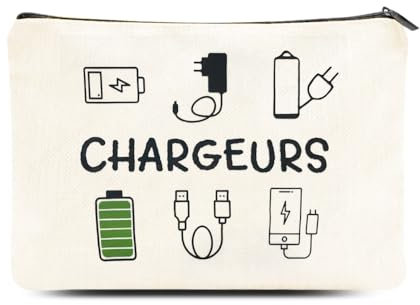 Sac de Rangement Câble Trousse de Rangement Chargeur Câbles Accessoires Électroniques pour Voyage Sac Câble Organiseur Pochette