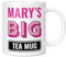 Mug Monster - Personalised Name Big Tea Mug, Custom Mother's Day Gift, Customisable Birthday Present for Her, Giant Mugs for Women, Huge Cup for Hot Drinks, Oversized Tea Cup, Extra Large Ceramic Gift