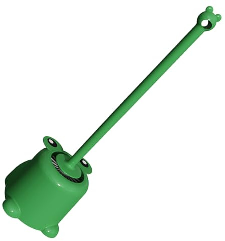 Klobürste Witzig mit Halter, Grün, Pp, Langem Griff, Cartoon Design | Badezimmer und Büro, Effektive Reinigung von Schmutz und Flecken, 1 Satz