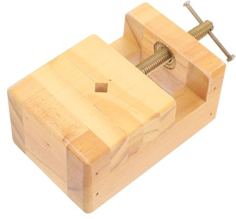 Verstellbares Gravurwerkzeug für Holzschnitte und Kleine Blöcke, 1 Stück | Holz, Beige, mit Aufbewahrungstasche, für Hobby und Workshop Kurse, Sichere Klemmung