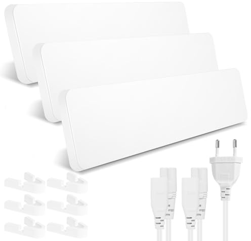 Yugodex Schimmel Infrarotheizung, 50W Schimmelentferner Wand, Ohne Chemie, Wandmontiert & Freistehend, Geeignet für Schlafzimmer, Badezimmer und Wohnzimmer (3 Stück)