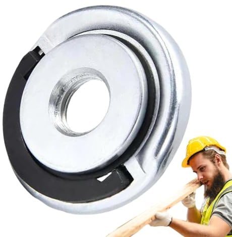 Écrous de de meuleuse d'angle : écrou à bride filetée, de pression à dégagement rapide, accessoire d'outil autobloquant au design moderne | Écrou de meuleuse portable pour