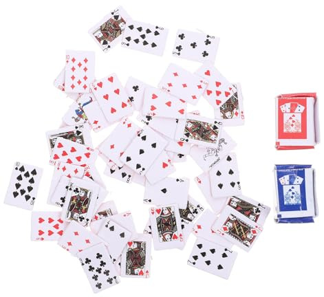 Weihnachten Feier 2 Kleiner Spielkarten 1: 12 aus Papier für Kartenspiel