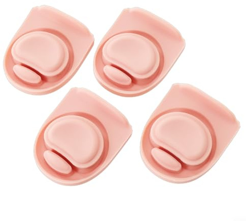 Ersatz-Stopper-Set mit 4 Stück für Trinkflaschen mit einem Fassungsvermögen von 40 ml, 61 ml, 32 ml, 1,2 l und 750 ml Wasserflaschen sorgt für Verschütten mit sicherem Sitz Design (rosa)