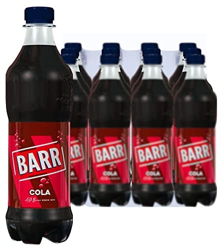 BARR since 1875, 12 Pack Classic Cola Flavoured Fizzy Drink Fizzingly Fun - 12 x 500ml Bottles