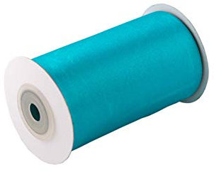 Satinband 100mm x 10m Rolle - FARBAUSWAHL in 3/6/12/18/25/38/50/75/100mm - farbecht & waschbar - Schleifenband für Ostern - Geschenkband zum Verpacken Dekorieren Basteln - Türkis 340D