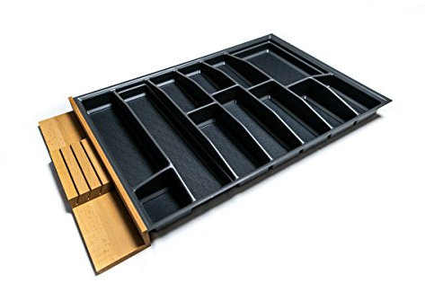 Lana Solution Besteckeinsatz für 90er Schublade, 480,5 mm x 810 mm, anthrazit