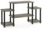 Furinno Turn-N-Tube TV-Schrank, Fernsehtisch, TV-Regal, Französische Eiche/Schwarz, 105.4 (B) x 58 (H) x 29.5 (T) cm