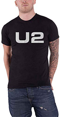 U2 T Shirt Classic Band Logo Nouveau Officiel Homme Noir Size M