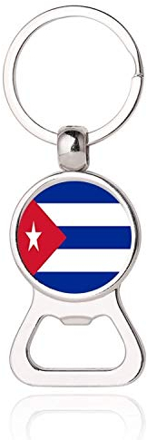 Kuba Flagge Bier Flaschenöffner Metall Glas Kristall Schlüsselbund Reise Souvenir Geschenk Schlüsselanhänger Zubehör