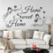 hddnz Sweet Home Zitat Wandtattoo Schlafzimmer Wohnzimmer Schmetterling Home Sweet Wandaufkleber Baby Kinderzimmer Vinyl Wandaufkleber 56X30Cm