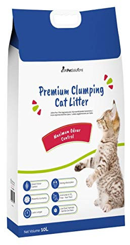 AllPetSolutions Low Dust Clumping Cat Litter 20L - Highly Absorbent Bentonite cat litter, Odour Eliminating, Hygienic, Cat Litter for All Cat Breeds, Kittens and Senior Cats.