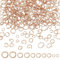 UNICRAFTALE 250Stk 5 Größen Offene Biegeringe 3/4/4.5/5/6mm Roségold Biegeringe Edelstahl Runde Ring Metall Sprungringe Schmuck Jump Rings Für Ketten Armband Schmuck Herstellung