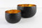 Hirsch Terracotta Teelichthalter aus Metall Set 8/12cm Farbe matt schwarz, innen mit Farbfolie aus gekleidet, standfest und sehr stabil, stimmungsvoll; Glanzbecher Set (1x D8cm + 1x D12cm)