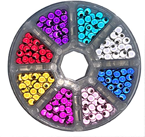 Großhandel ca. 400 Stück à 50 Stück x 8 Farben 3D Beleuchtung Wunder Perlen, rund, 6 mm