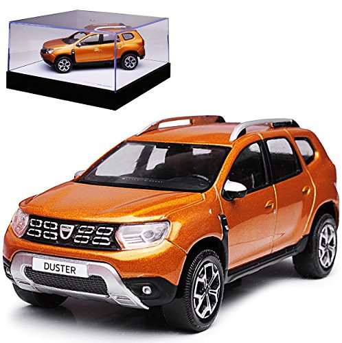 Dacia Duster II Taklamakan Orange Braun SUV 2. Generation Ab 2018 1/43 Norev Modell Auto mit individiuellem Wunschkennzeichen