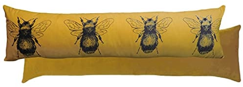 Evans Lichfield Gold Bee Draught Excluder, 92 x 23 cm