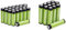 Amazon Basics AAA-Batterien,Micro/wiederaufladbar, vorgeladen, 12 Stück (Aussehen kann variieren) & AA-Batterien, wiederaufladbar, 2000 mAh, 24 Stück, vorgeladen