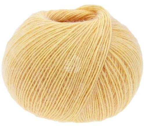 LANA GROSSA Ecopuno | Edle Netzgarnstruktur aus Baumwolle gefüllt mit Merino/Alpaka | Handstrickgarn aus 17% Schurwolle & 11% Alpaka Wolle | 50g Wolle zum Stricken & Häkeln | 215m Garn FB 61