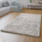TT Home Wohnzimmer Teppich Hochflor Langflor Schlafzimmer Modern Plüschig Unifarben, Farbe: Grau 7, Größe:120x170 cm