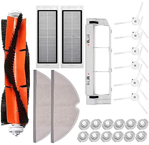 Wessper Accessoires pour Robot aspirateur Xiaomi Mi Roborock S55 S50 S51 S5 S6, Kit 24 Pièces
