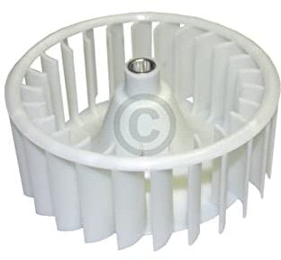 Roue de ventilateur blanche compatible avec Bosch 00647542 pour sèche-linge