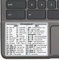 SYNERLOGIC Chrome OS Lot de 10 autocollants en vinyle sans résidus pour raccourci clavier 7,6 x 6,1 cm pour ordinateur portable Chromebook exécutant Chrome OS Blanc